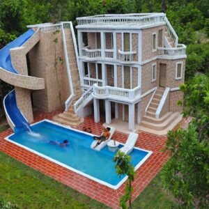 [Full Video] Build Creative Water Slide Park To Underground Swimming Pool & Beautiful  Villa House