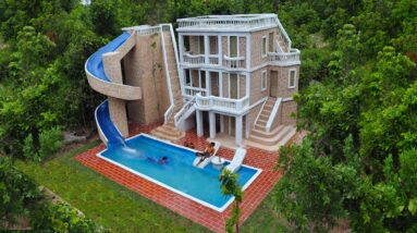 [Full Video] Build Creative Water Slide Park To Underground Swimming Pool & Beautiful  Villa House