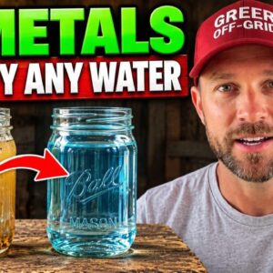 DIY water purification system using copper and zinc metals for survival and off-grid use