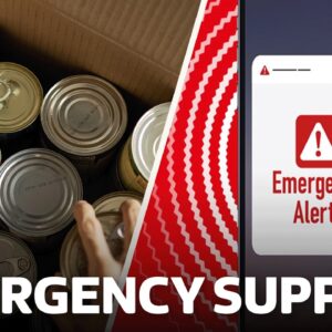 UK government food stockpiling warning for emergency preparedness