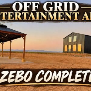 Building an outdoor entertainment area for an off-grid homestead on a budget