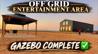 Building an outdoor entertainment area for an off-grid homestead on a budget