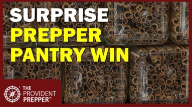 Prepper pantry essentials and bulk food storage items from Costco for emergency preparedness