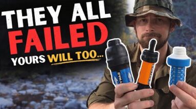 Backcountry water filters including Sawyer Squeeze and Katadyn BeFree tested for survival water purification reliability