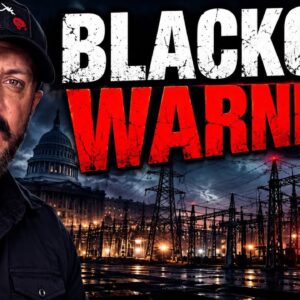 Emergency blackout warning: prepper supplies ready before a power outage