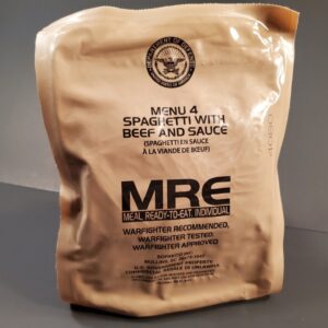 2024 US MRE Spaghetti with Beef Sauce military ration pouch opened for review
